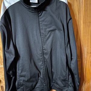 Augusta Sportswear Black Jacket with White Shoulder Panels